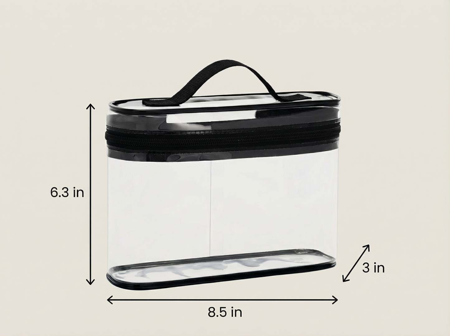 Clear TSA-Approved Cosmetic Travel Bag